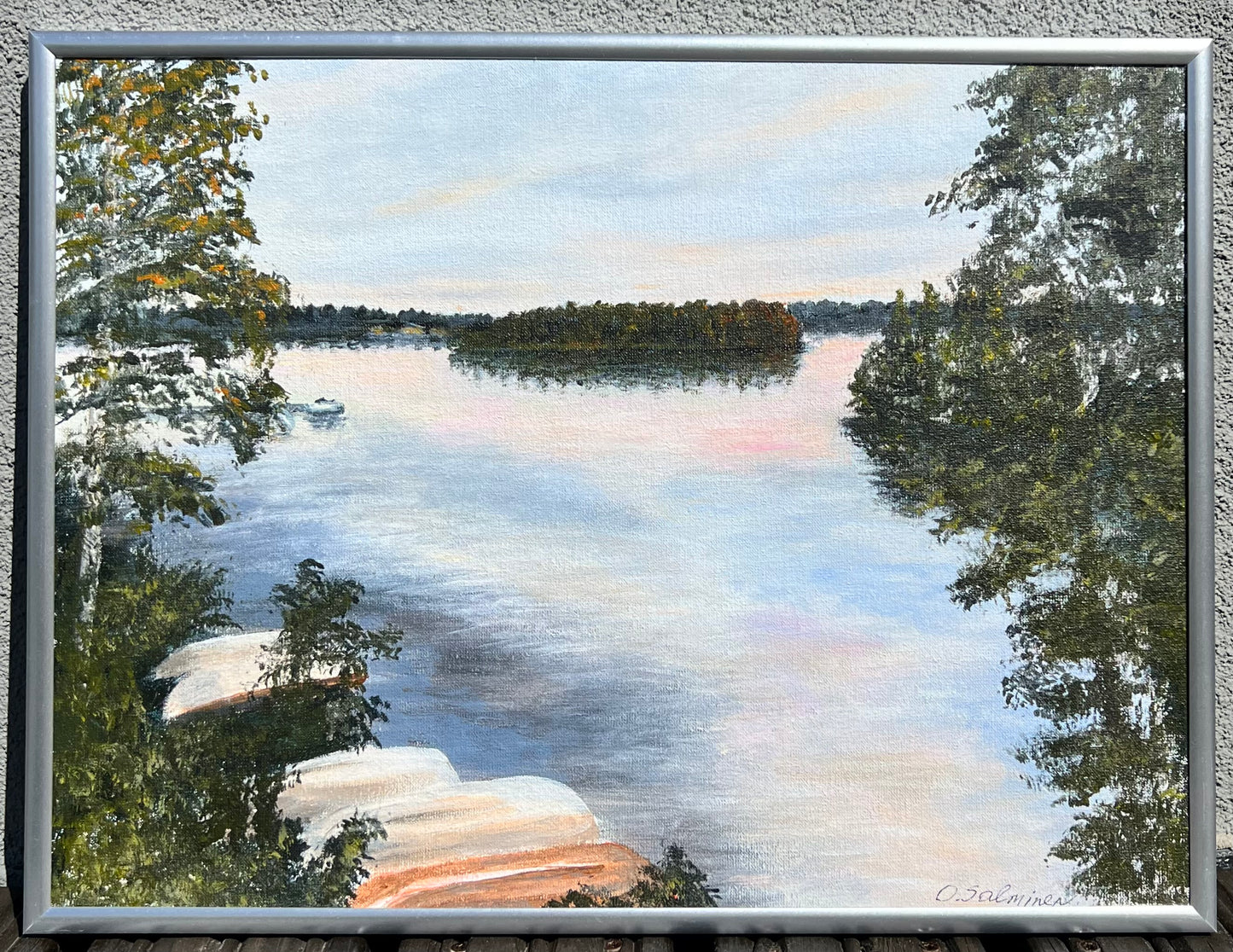 Sunset at Päijänne Lake, Finland