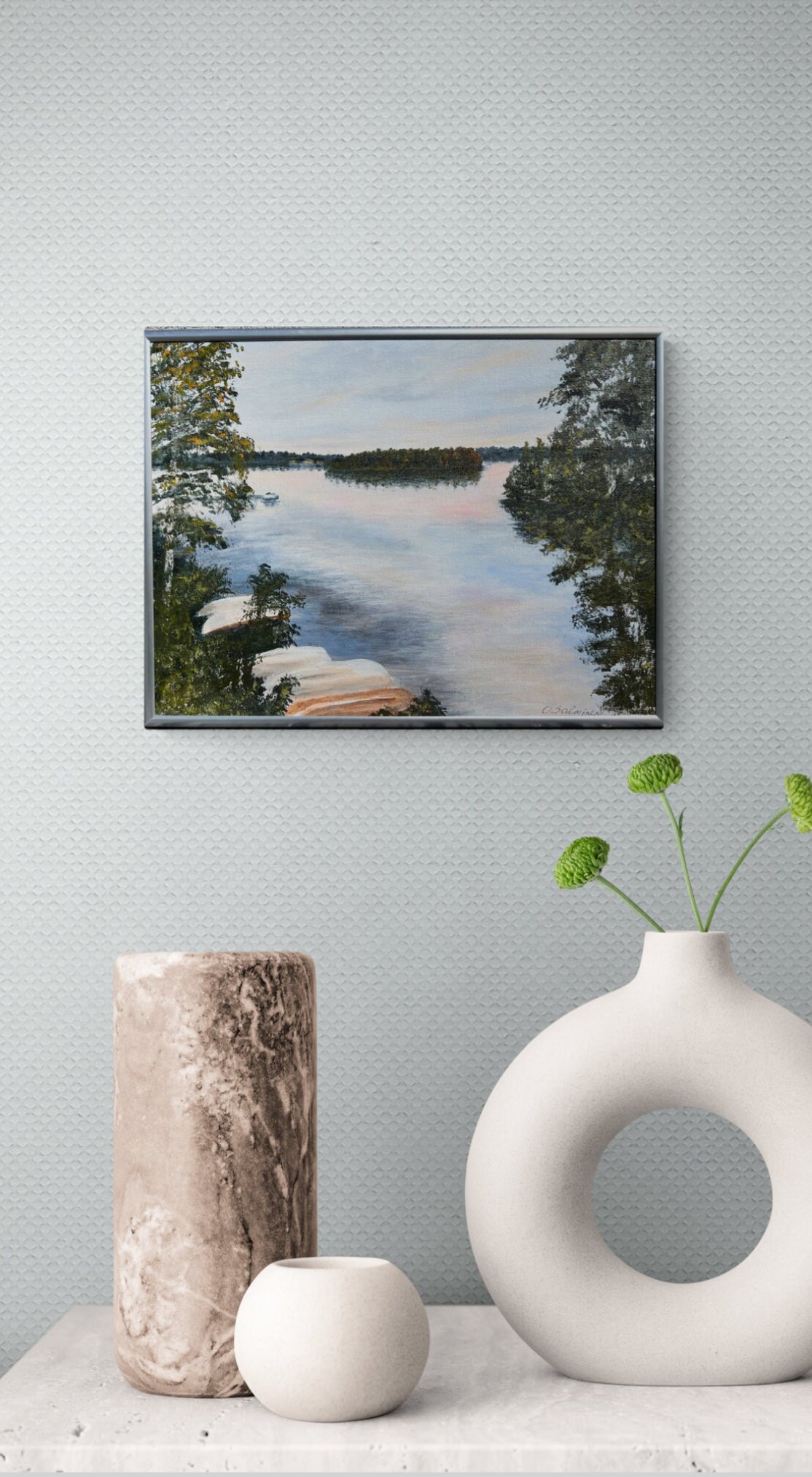 Sunset at Päijänne Lake, Finland