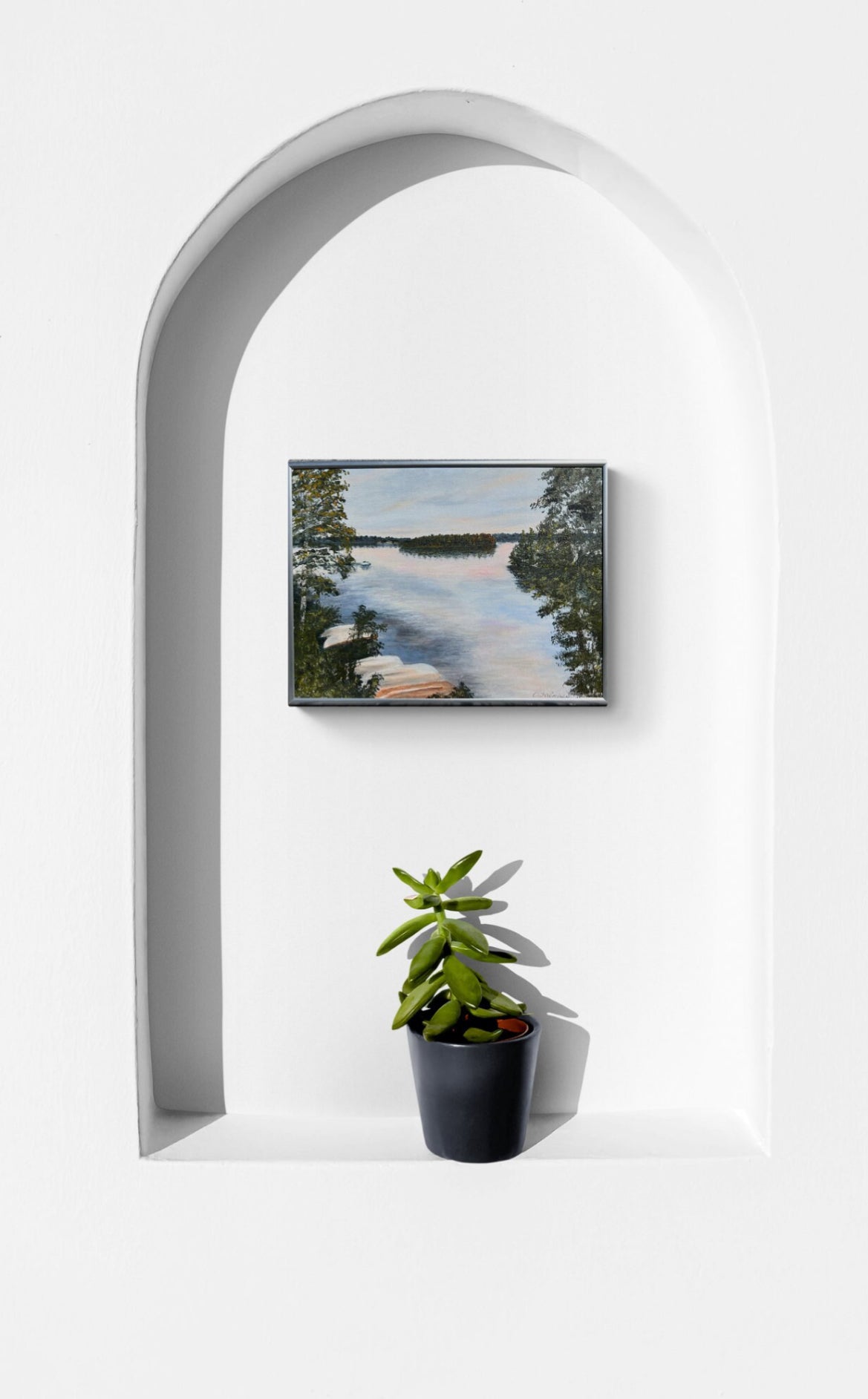 Sunset at Päijänne Lake, Finland