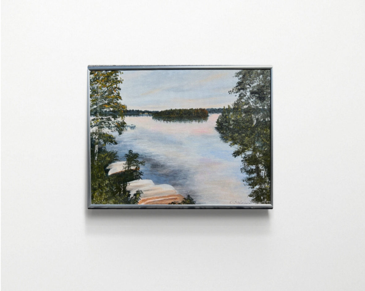 Sunset at Päijänne Lake, Finland