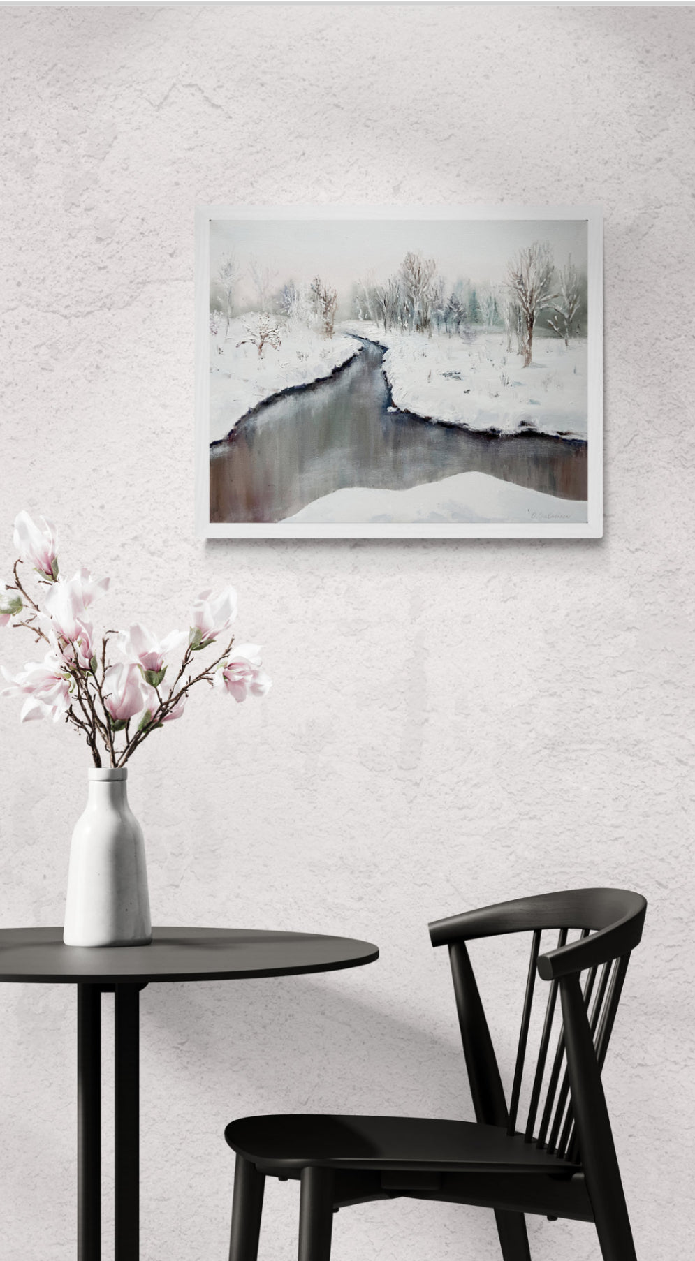 Winter River Landscape