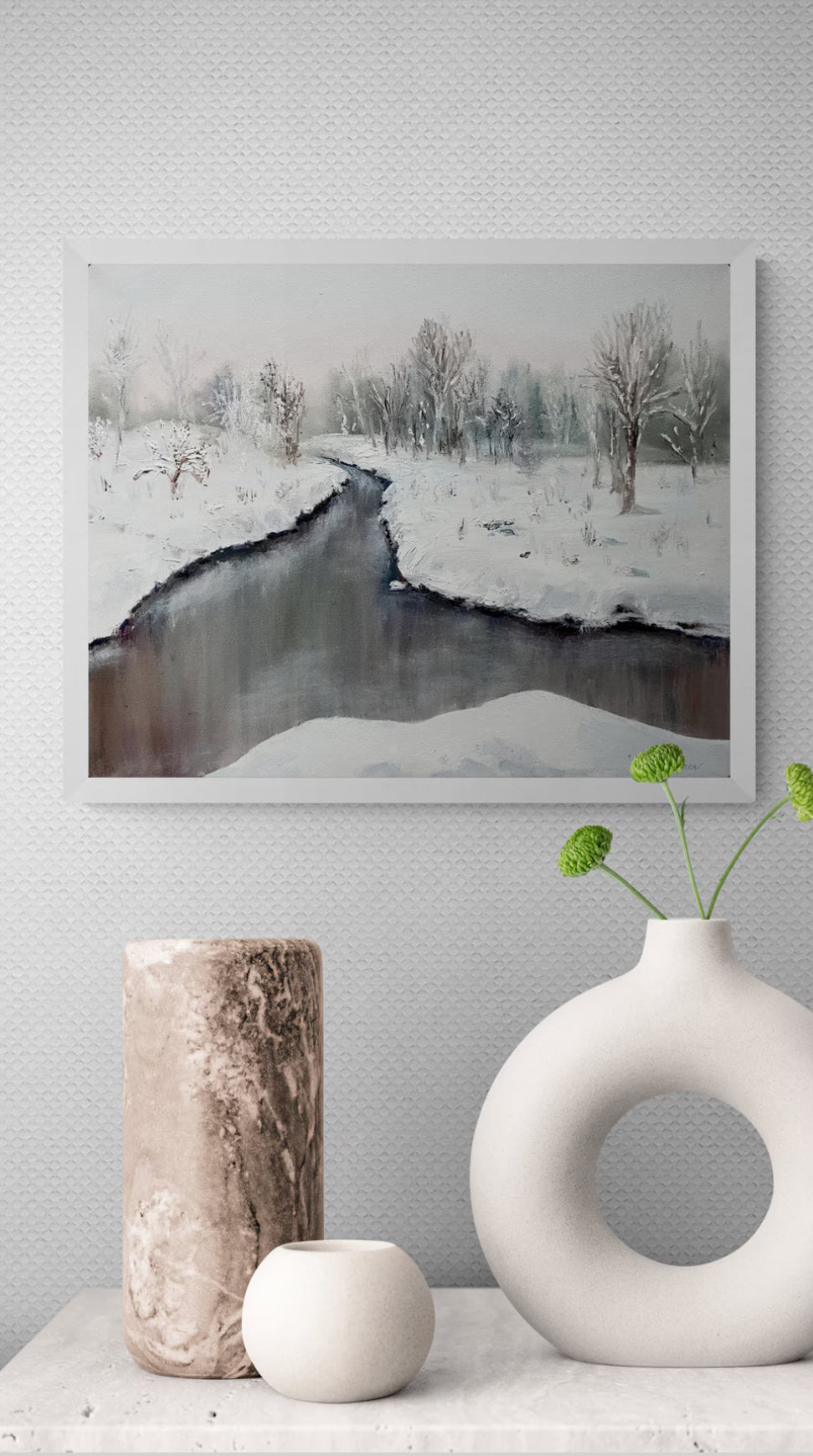 Winter River Landscape