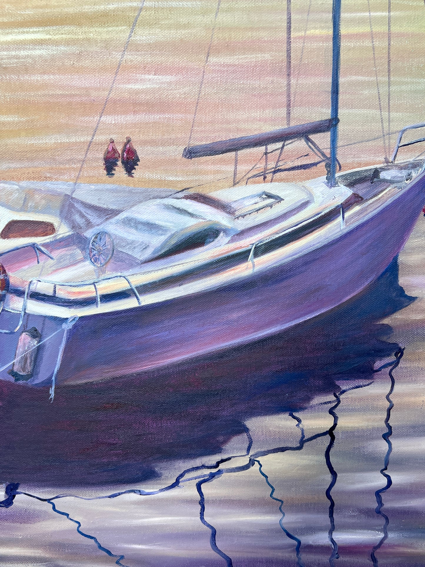 A sailboat on the sea