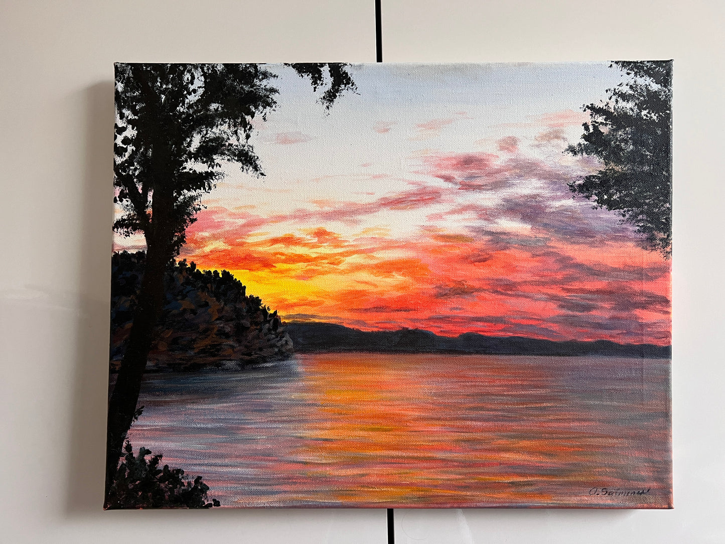 Sunset at Keitele Lake (Finland)