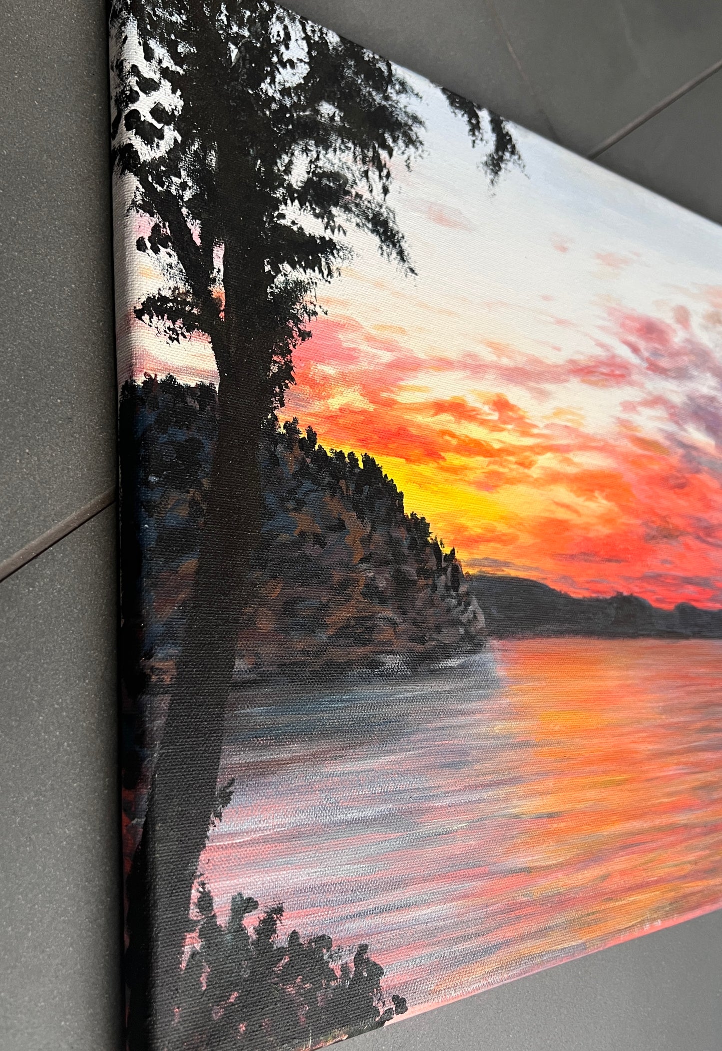 Sunset at Keitele Lake (Finland)