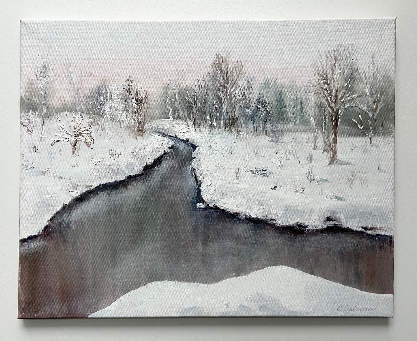 Winter River Landscape