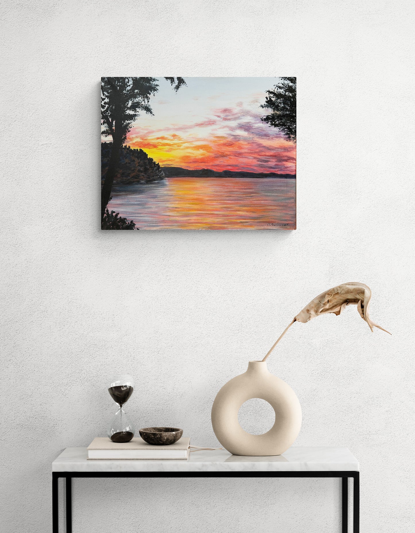 Sunset at Keitele Lake (Finland)