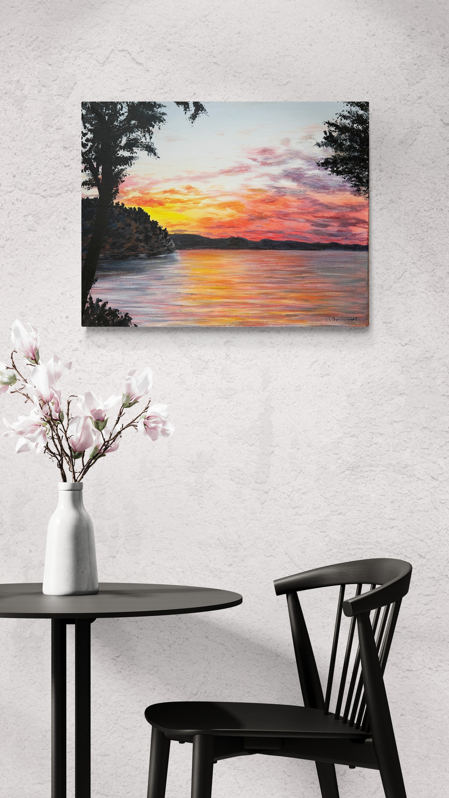 Sunset at Keitele Lake (Finland)