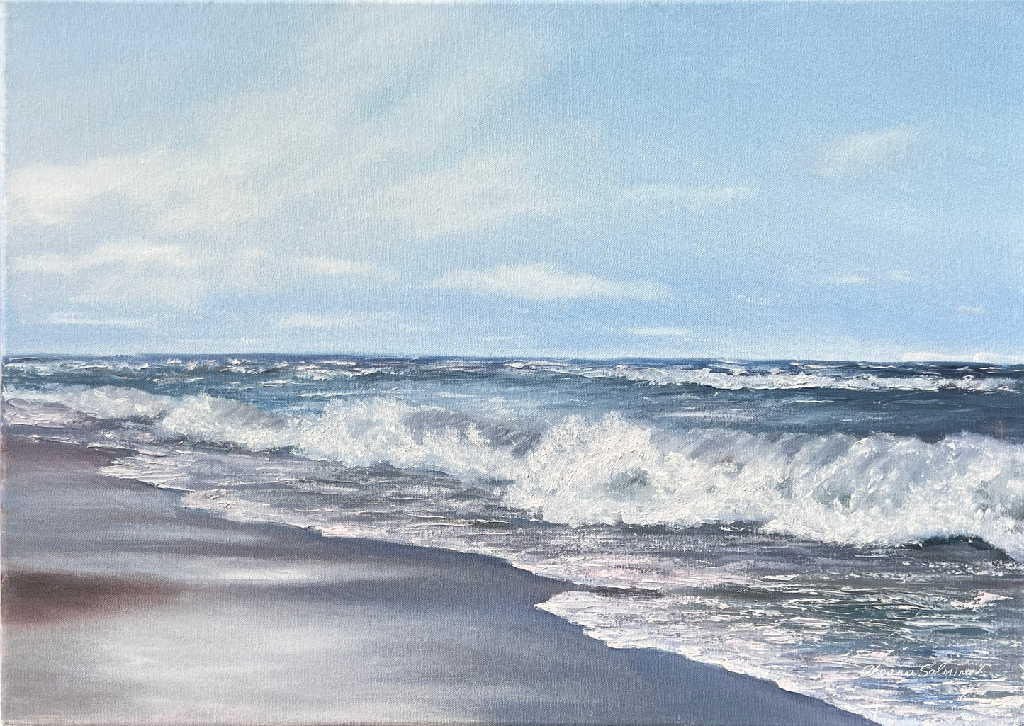 Baltic Sea Waves — Luxury Coastal Canvas Print Inspired by Calm & Horizon