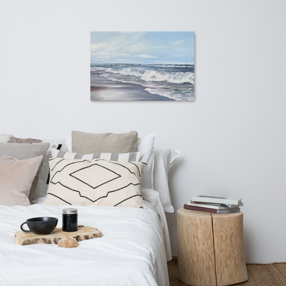 Baltic Sea Waves — Luxury Coastal Canvas Print Inspired by Calm & Horizon