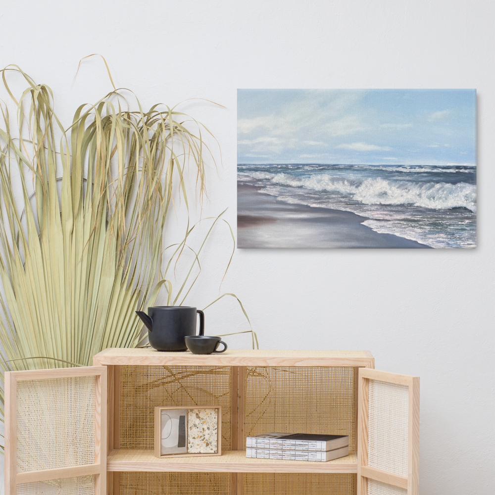 Baltic Sea Waves — Luxury Coastal Canvas Print Inspired by Calm & Horizon