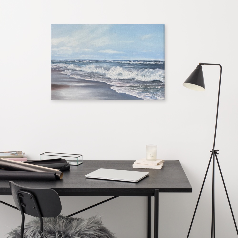 Baltic Sea Waves — Luxury Coastal Canvas Print Inspired by Calm & Horizon