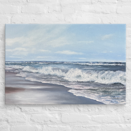 Baltic Sea Waves — Luxury Coastal Canvas Print Inspired by Calm & Horizon