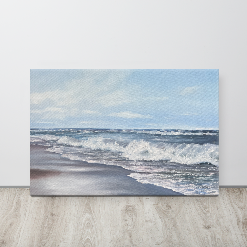 Baltic Sea Waves — Luxury Coastal Canvas Print Inspired by Calm & Horizon