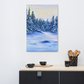 Luxury Gallery-Quality Canvas Print – Winter Forest – Elegant Modern Wall Art for Home Decor