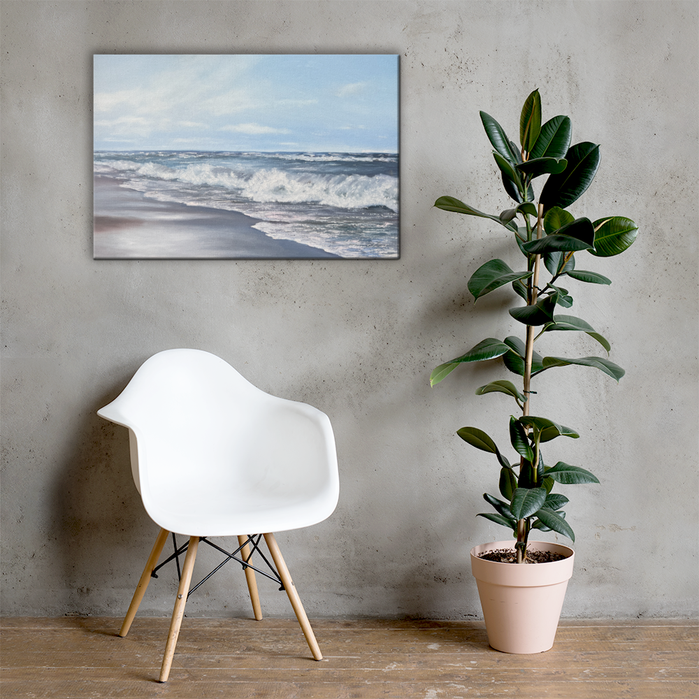 Baltic Sea Waves — Luxury Coastal Canvas Print Inspired by Calm & Horizon