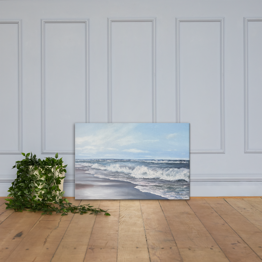 Baltic Sea Waves — Luxury Coastal Canvas Print Inspired by Calm & Horizon