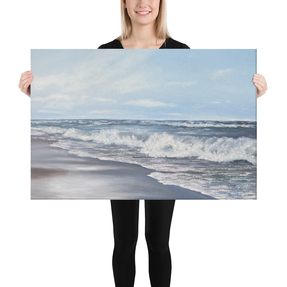Baltic Sea Waves — Luxury Coastal Canvas Print Inspired by Calm & Horizon
