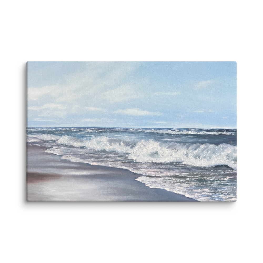 Baltic Sea Waves — Luxury Coastal Canvas Print Inspired by Calm & Horizon