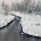 Winter River Landscape